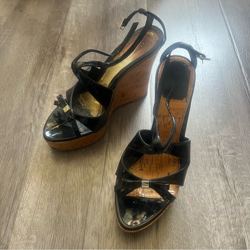 Dior cork wedges 38.5